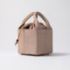 BORSA CUBO IN PELLE SCAMOSCIATA ROSA