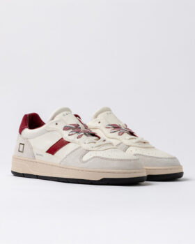 Court 2.0 VINTAGE VITELLO BIANCO-BORDEAUX