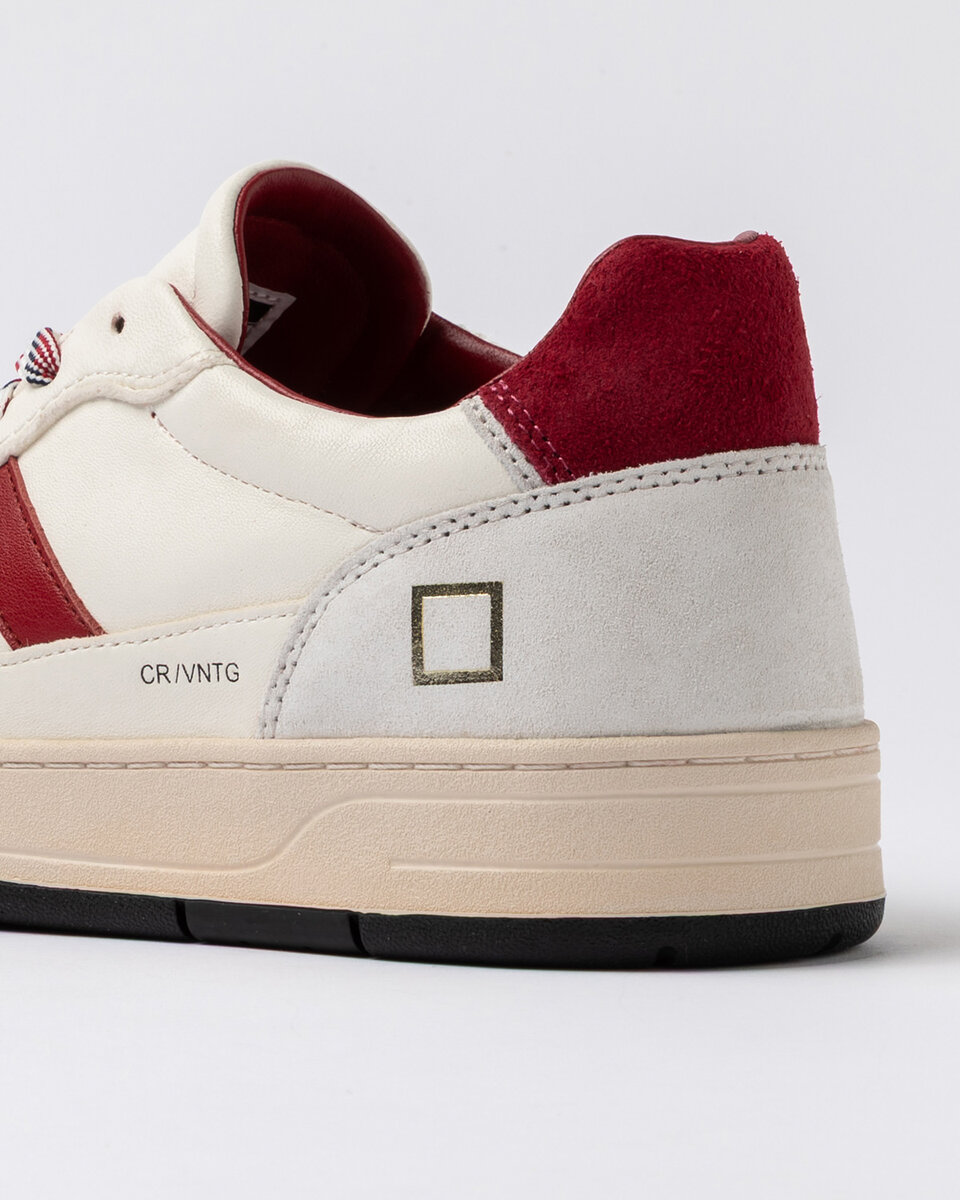 Court 2.0 VINTAGE VITELLO BIANCO-BORDEAUX
