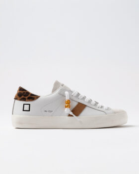 HILL LOW CALF BIANCO-LEOPARDO
