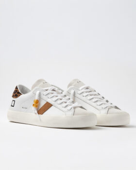HILL LOW CALF BIANCO-LEOPARDO