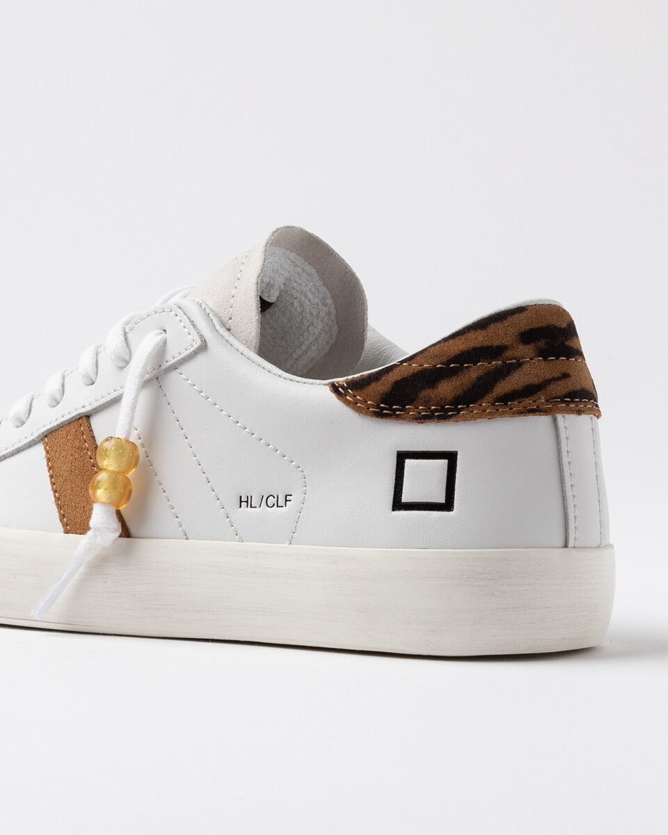 HILL LOW CALF BIANCO-LEOPARDO