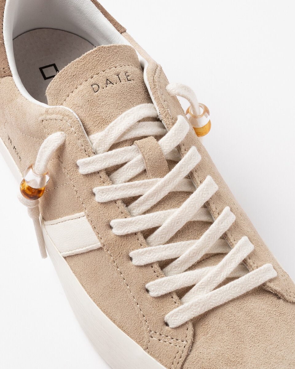 Hill Low in pelle scamosciata beige