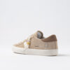 Hill Low in pelle scamosciata beige