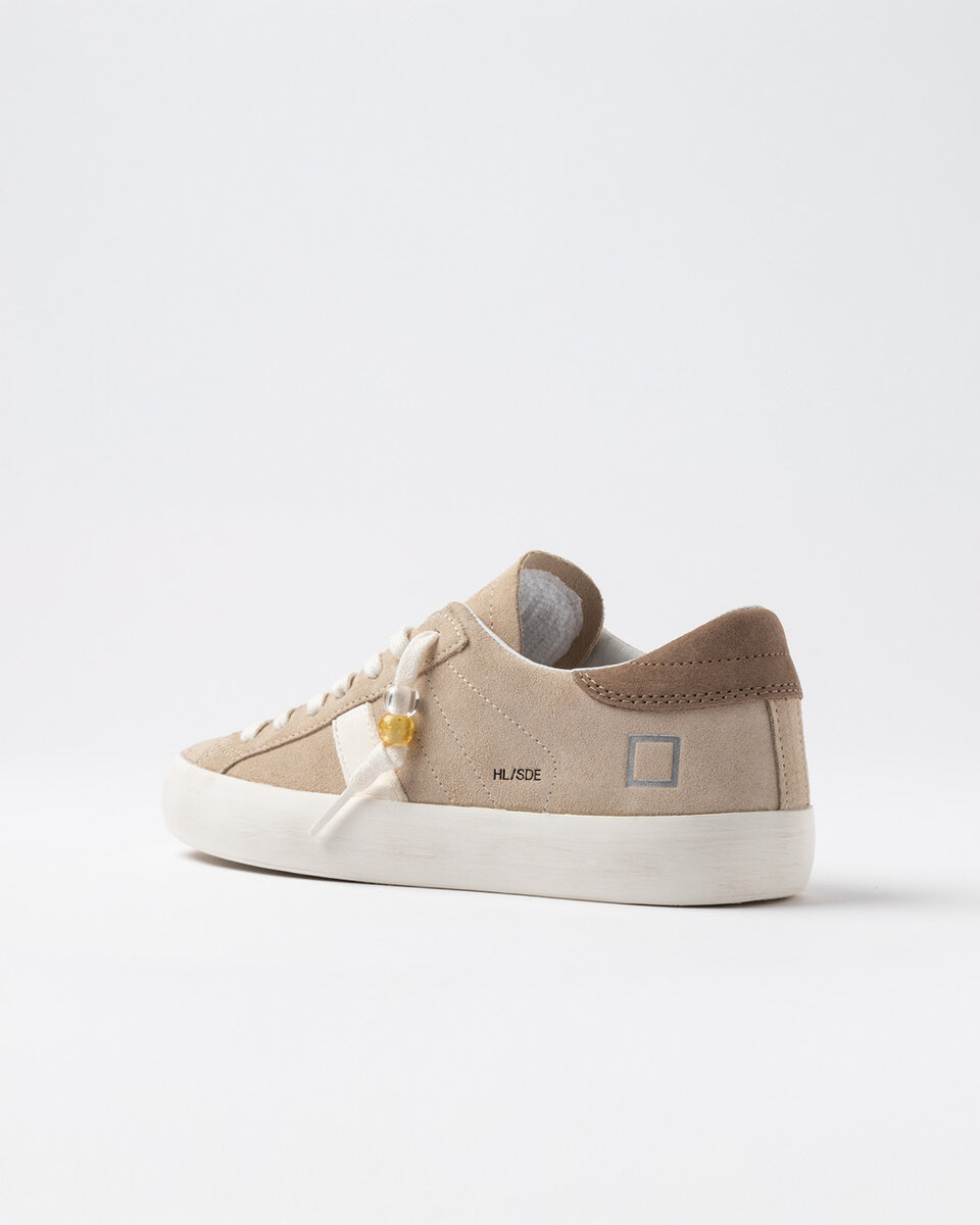 Hill Low in pelle scamosciata beige