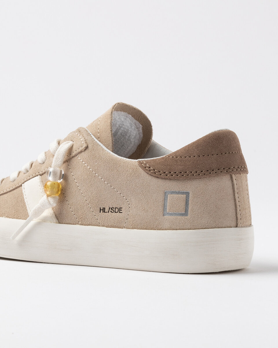 Hill Low in pelle scamosciata beige