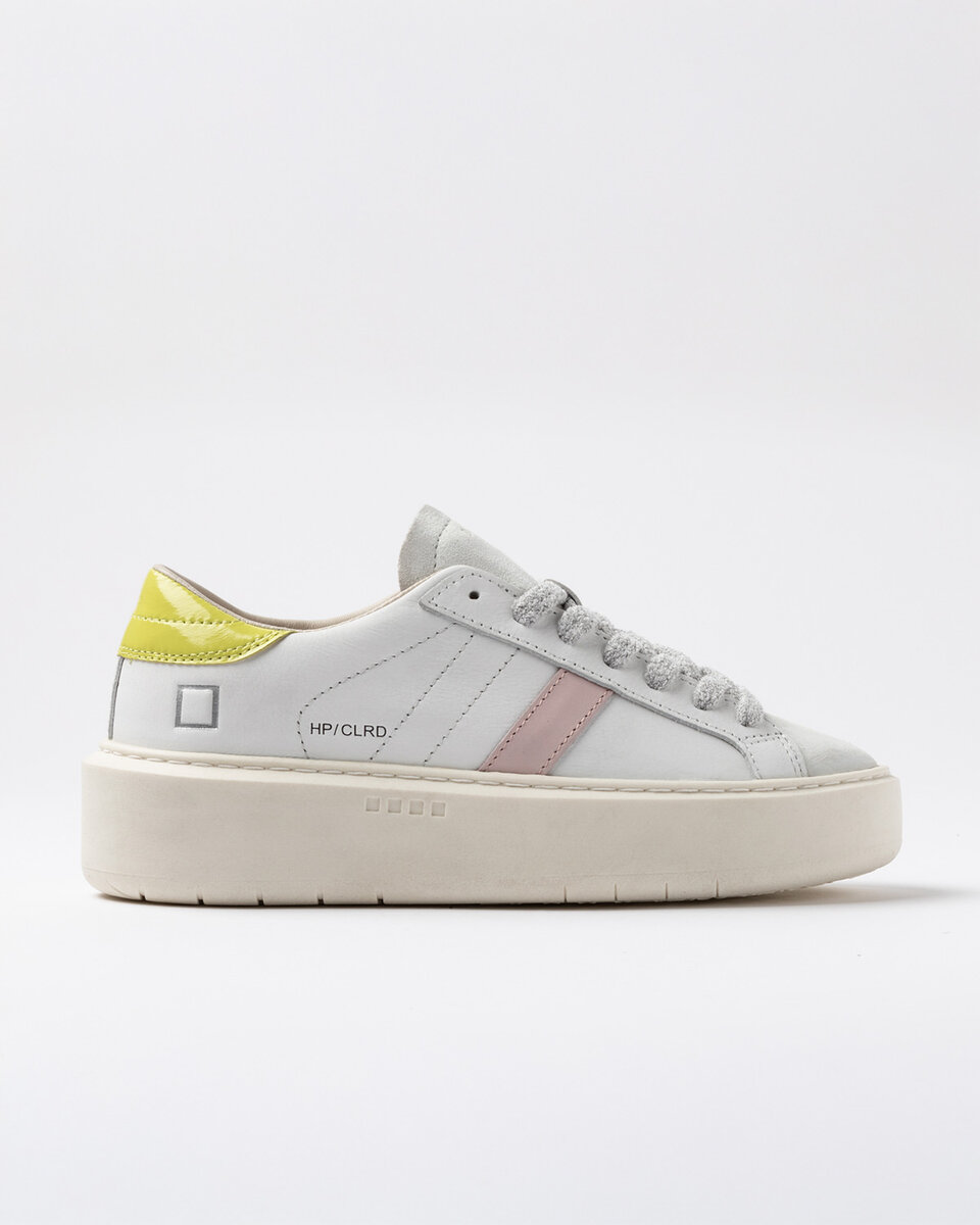 Hill Low PIATTAFORMA BASSA COLORE BIANCO-LIMONE