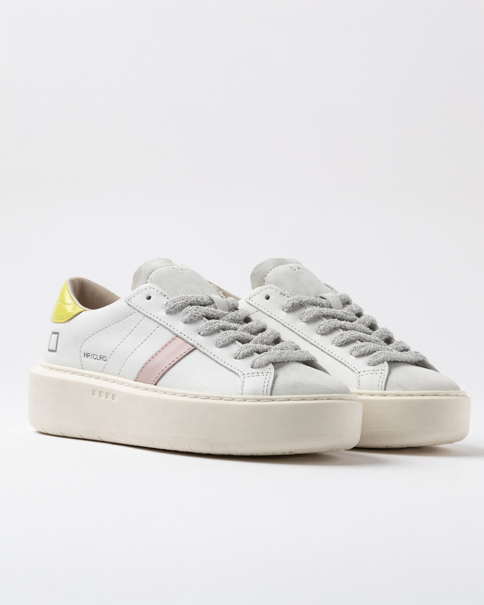 Hill Low PIATTAFORMA BASSA COLORE BIANCO-LIMONE