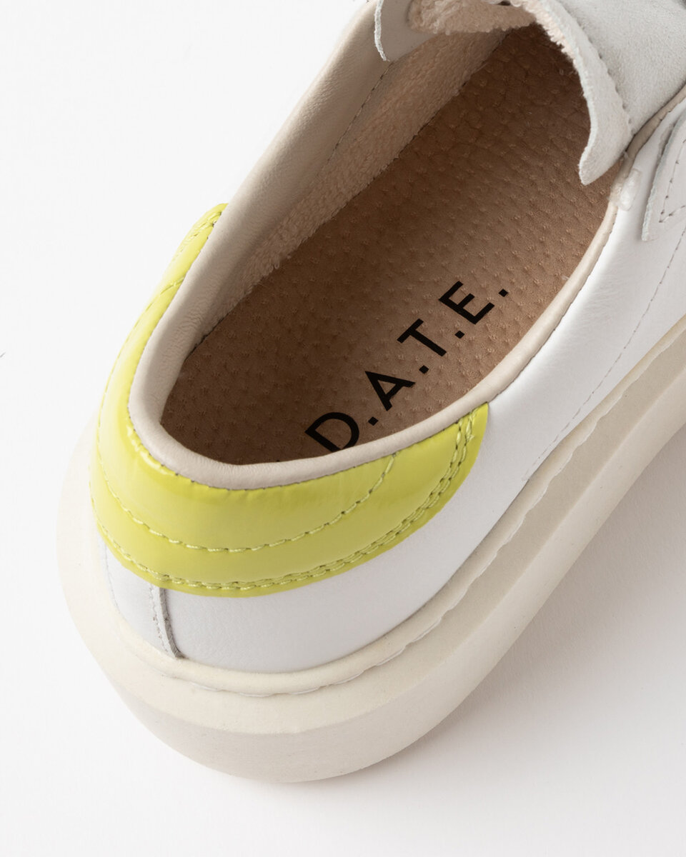 Hill Low PIATTAFORMA BASSA COLORE BIANCO-LIMONE