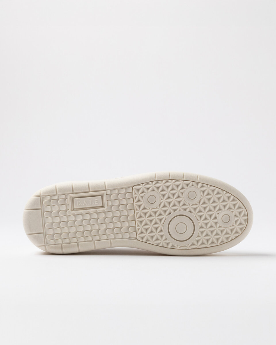Hill Low PLATFORM BASSA IN PELLE DI VITELLO BIANCO-COOPER