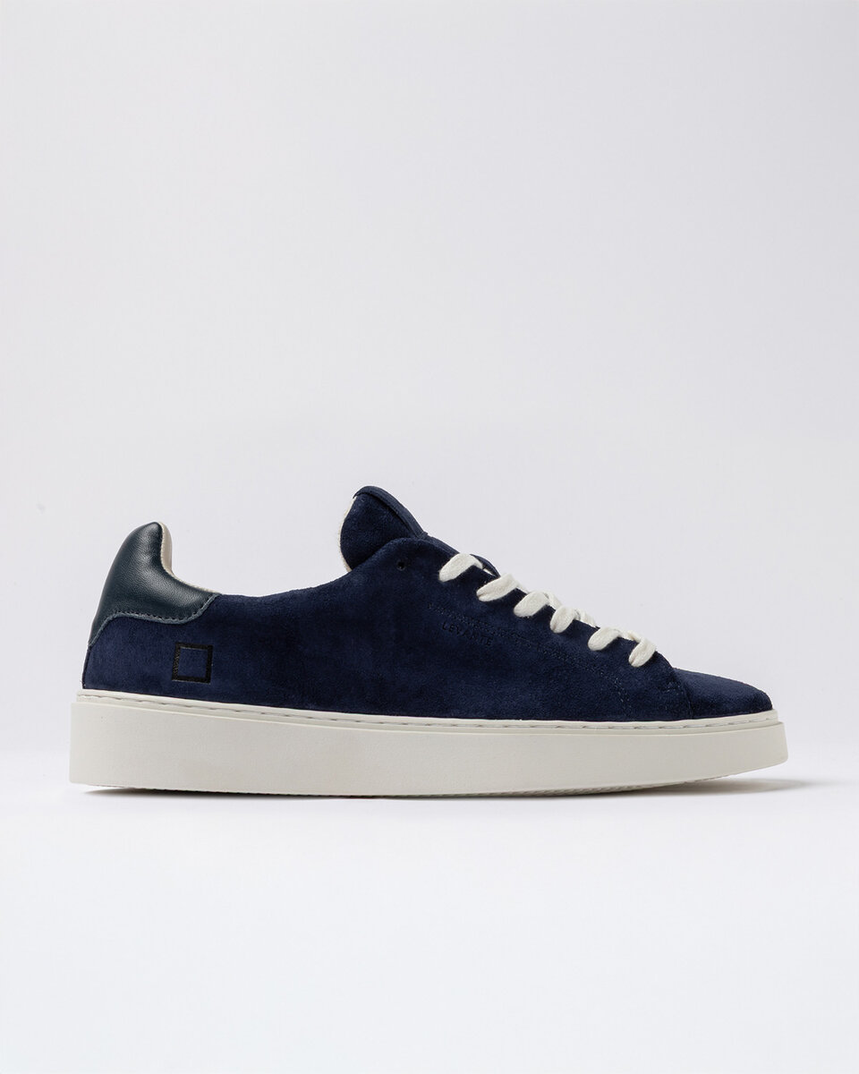 LEVANTE IN PELLE SCAMOSCIATA BLU