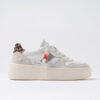 PLATFORM COURT VINTAGE VITELLO BIANCO-LEOPARDO