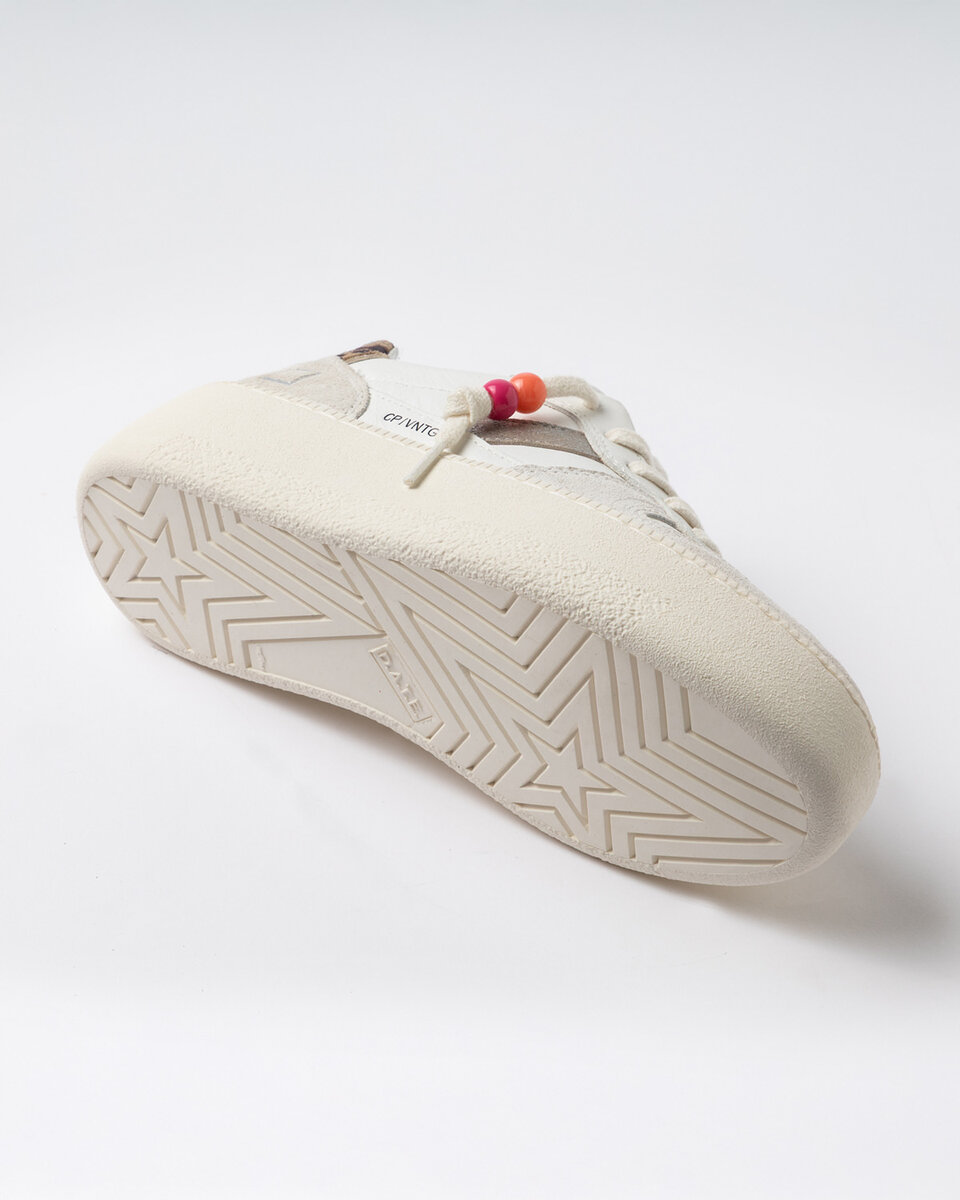 PLATFORM COURT VINTAGE VITELLO BIANCO-LEOPARDO